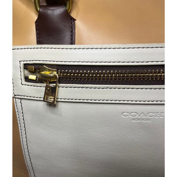 Coach 19909 Legacy Candace Color Block Leather Carryall Bag - Picture 12 of 14